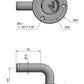 Roca Tankentlüfterfür Schlauch ID=16mm 90°