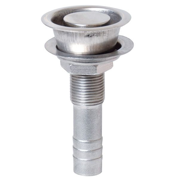 Tankentlüftung flacher Einbau rostfreier Stahl für Schlauchanschluss D=16mm