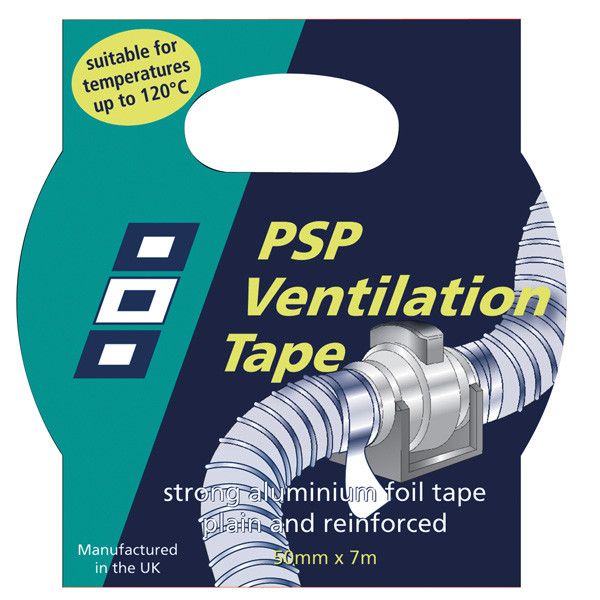 PSP Aluminium-Tape für Warmluftschlauch B=50mm L=7m