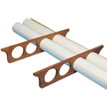 Roca Seekartenhalter aus Teak – Set für 4 aufgerollte Seekarten