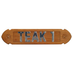 Roca Namensschild Teak 510x114mm