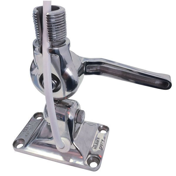 Glomex RA116SS Antennenhalter – Edelstahl-Decksmontage mit Neigefunktion