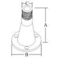 Glomex Antennhalter V9175 Nylon weiss für Decksmontage