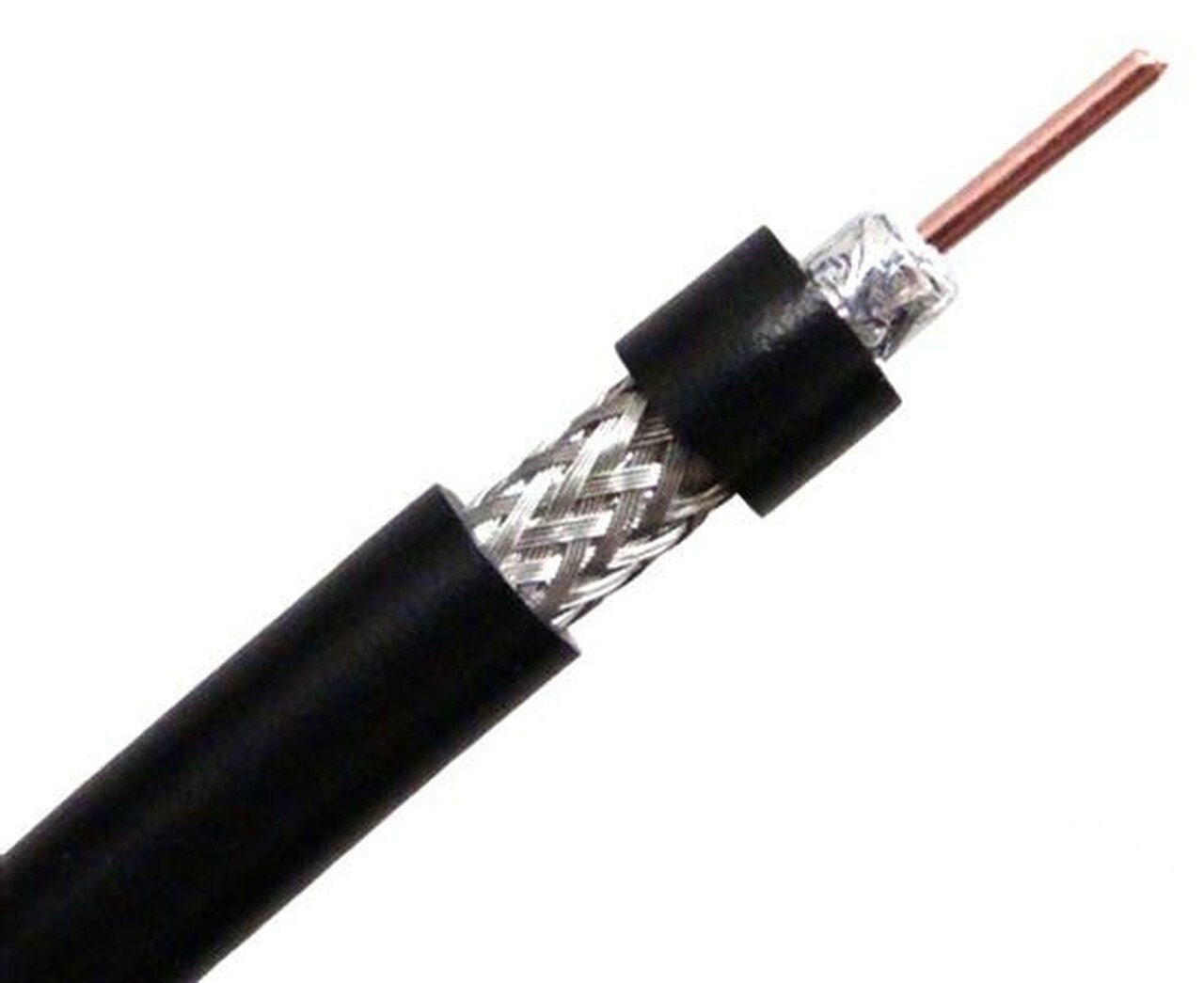 1852 Antennenkabel RG58 verlustarm D=6mm L=100m schwarz