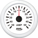 KUS Amperemeter mit Shunt – Stromanzeige 50 A für 12/24-V-Bordnetze
