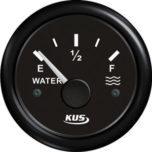 KUS Tankanzeige Wasser – Rundinstrument 0–190 Ohm