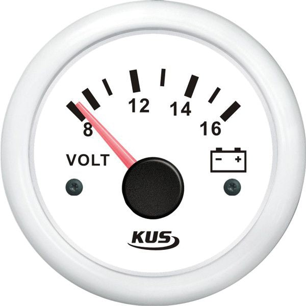 KUS Voltmeter 12 V – Bordspannungsanzeige für Motorinstrumenten-Panels