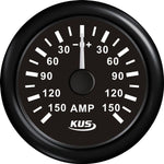 KUS Amperemeter mit Shunt 150A 12/24V schwarz