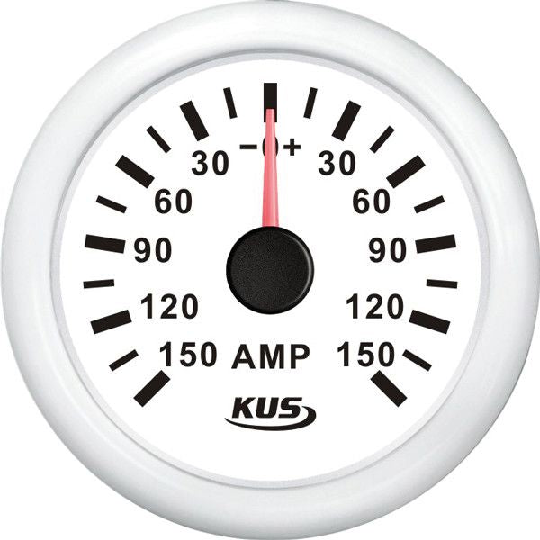 KUS Amperemeter mit Shunt 150 A – 12/24 V Bordstrom-Anzeige