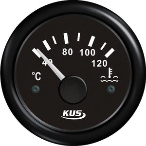 KUS Anzeige Kühlwassertemperatur 40-120° 12/24V schwarz