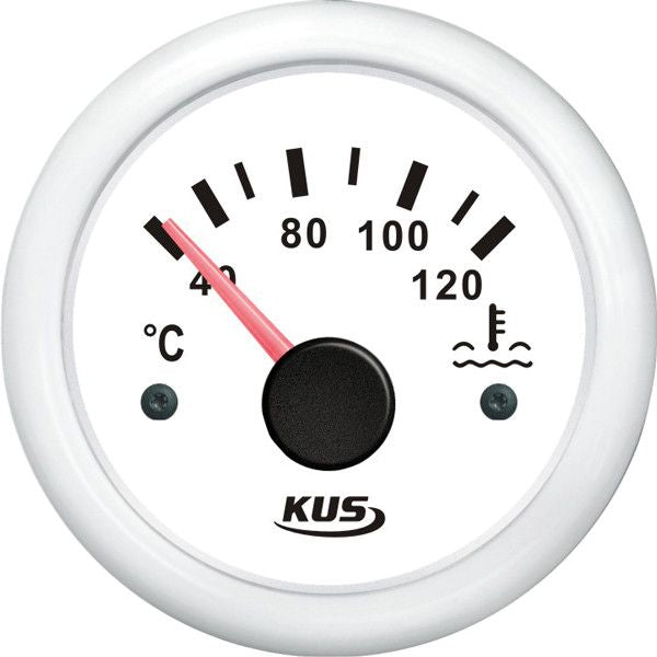 KUS Kühlwassertemperatur-Anzeige 40–120 °C – beleuchtet