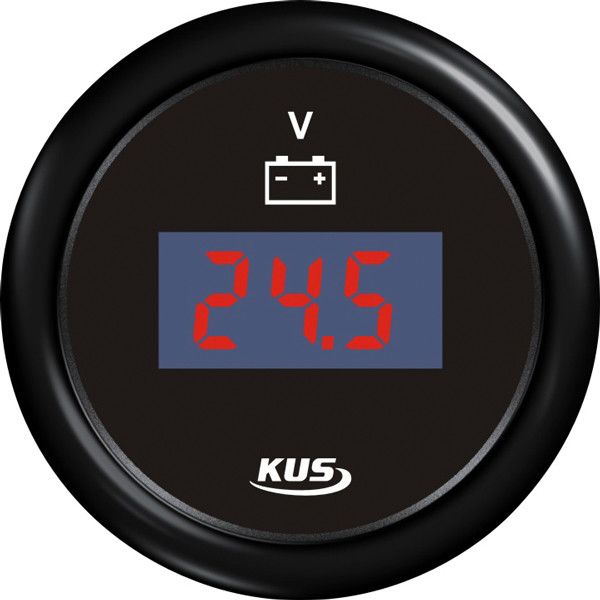 KUS Digitales Voltmeter 9–32 V – Bordspannungsanzeige für 12 V & 24 V