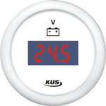 KUS digitales Voltmeter 9-32V 12/24V weiss