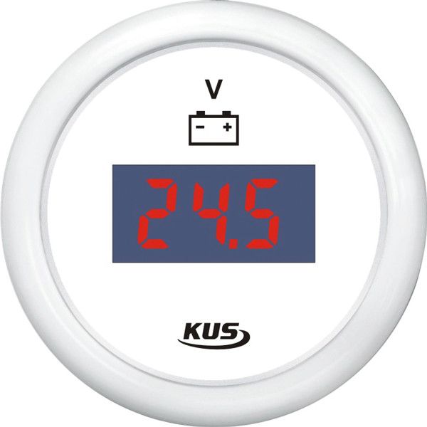 KUS Digitales Voltmeter 9–32 V – Bordspannungsanzeige für 12 V & 24 V