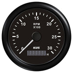KUS Drehzahlmesser mit Betriebsstundenzähler f.Dieselmot.  0-3000U/min 0