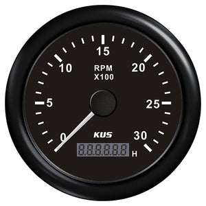 KUS Drehzahlmesser mit Betriebsstundenzähler f.Dieselmot.  0-3000U/min 0