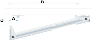 Rakego Tischstütze Black-Line