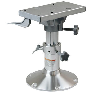 ESM Stuhlgestell OCEAN mit Gasdruckdämpfer Aluminium eloxiert dreh- und verschiebbar H=30-40cm Befestigungsplatte 280x182mm
