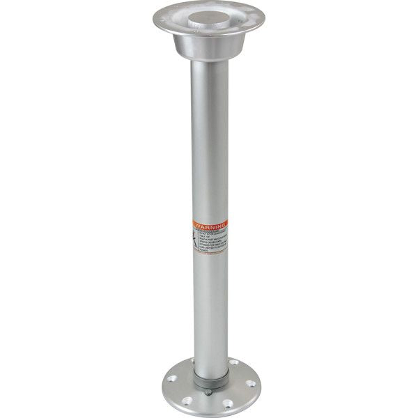 ESM Tischstütze D=60mm Aluminium L=685mm mit Beschlag für Tischplatte und Basis D=178mm H=14mm