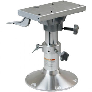 ESM Stuhlgestell OCEAN mit Gasdruckdämpfer Aluminium eloxiert dreh- und verschiebbar H=30-40cm Befestigungsplette 338x182mm