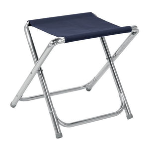 1852 Hocker Aluminiumrohr Bezug blau