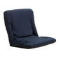 1852 Comfort seat cushion with armrests, backrest adjustable in 6 positions, W=52cm L=82cm D=7cm, blue