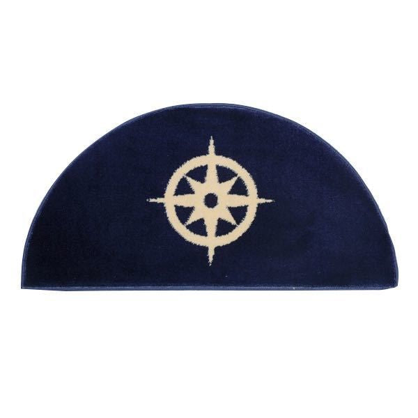 Fussmatte Kompass halbrund 91x47cm