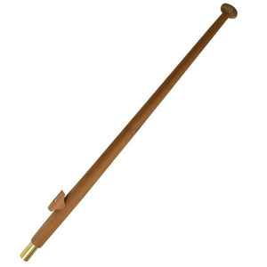 Roca Flaggenstock aus Teak – mit Klampe und Messingfuß