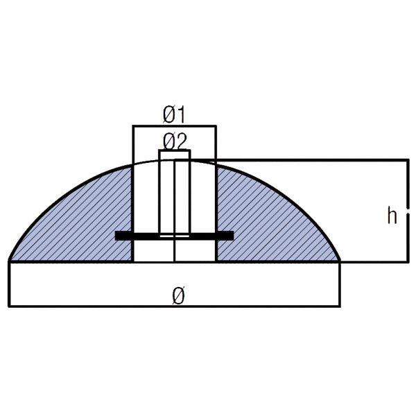 Tecnoseal Zinkanode für Fairline/Sealine – Opferanode Ø 100 mm