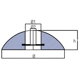Tecnoseal Zinkanode für Fairline/Sealine – Opferanode Ø 100 mm