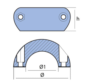 Tecnoseal Zink-Wellenanode