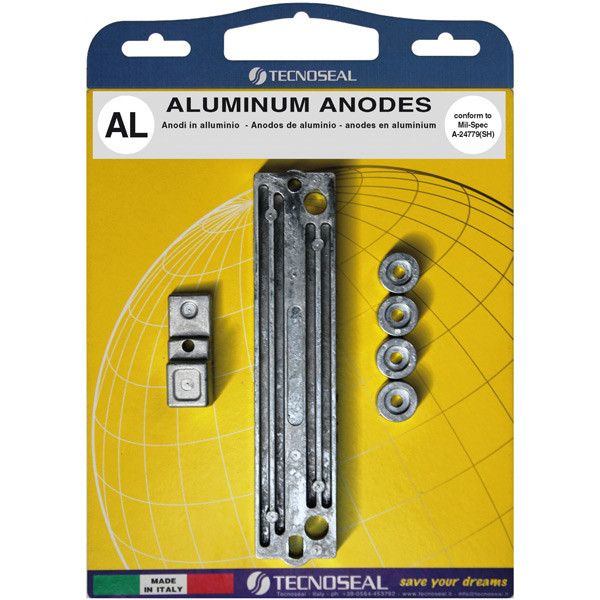 Tecnoseal Aluminiumanode Kit – Opferanodensatz für Suzuki 60–140 PS Außenborder