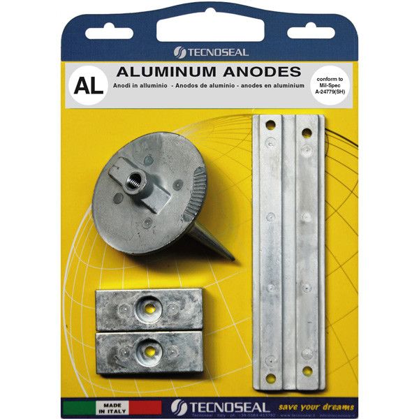 TECNOSEAL Aluminiumanoden-Kit für Mercury Außenborder F75–115