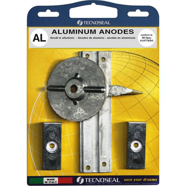 Tecnoseal Aluminiumanoden-Kit für Mercury Außenborder F30 / F40 / F60