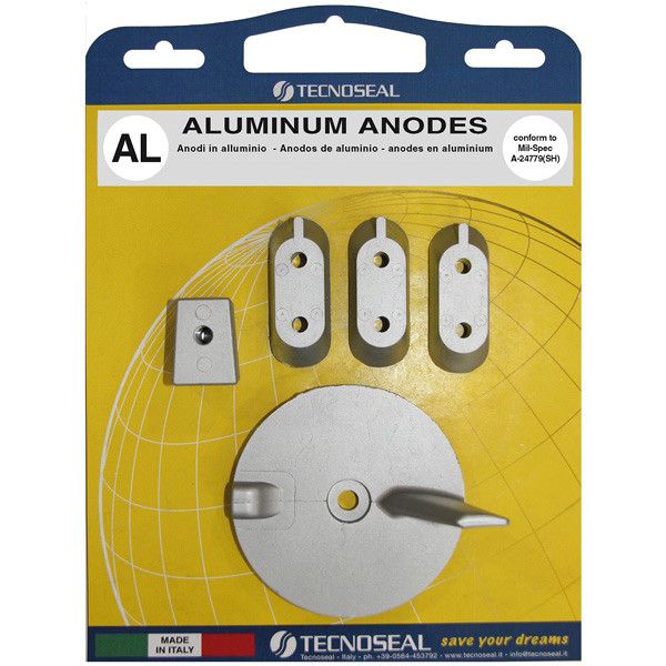 Tecnoseal Aluminiumanode Kit – Opferanoden-Satz für Yamaha F40–F60