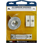 Tecnoseal Anodensatz aus Aluminium für Honda Außenborder 40–50 PS