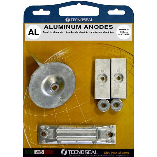 Tecnoseal Aluminiumanode Kit – Opferanoden für Honda 40 + 50 PS Außenborder