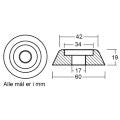 TECNOSEAL zinc anode for Lewmar 250-300 series bow thrusters (589550)