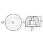 Tecnoseal Zinkanode für Sidepower/Sleipner Bugstrahlruder (501180)