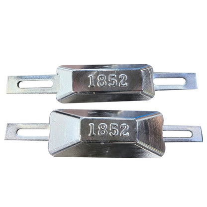 1852 Aluminiumanode flach mit Laschen