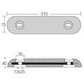 1852 Zinkanode für Fairline 310x75x40mm 4.00kg