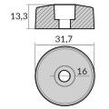 1852 Zink für Flex O-Fold D=31.70mm Satz