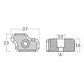 1852 Zinc anode for Flex O-Fold 2-blade propeller (Manufacturer No. 119)