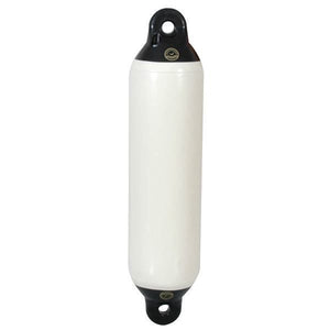 Dan-Fender Langfender weiß mit schwarzer Kappe