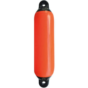 Dan-Fender Langfender orange mit schwarzer Kappe