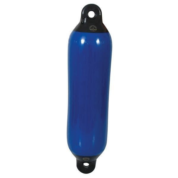 Dan-Fender Langfender blau mit schwarzer Kappe