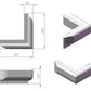Dan-Fender Stegfender 90° Winkel L=2x250mm B=100mm D=60mm weiss