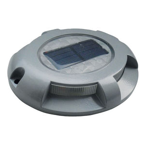 Dock Edge LED Stegbeleuchtung mit Solarpaneel weiss