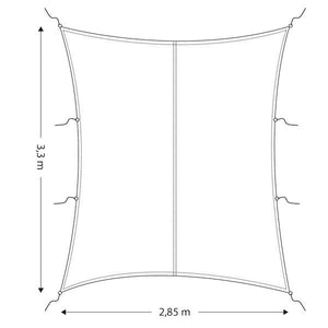 Gotthardt Cockpit-Sonnensegel rechteckig – wasserdichtes 600D-Polyester