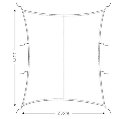 Gotthardt Cockpit-Sonnensegel rechteckig – wasserdichtes 600D-Polyester